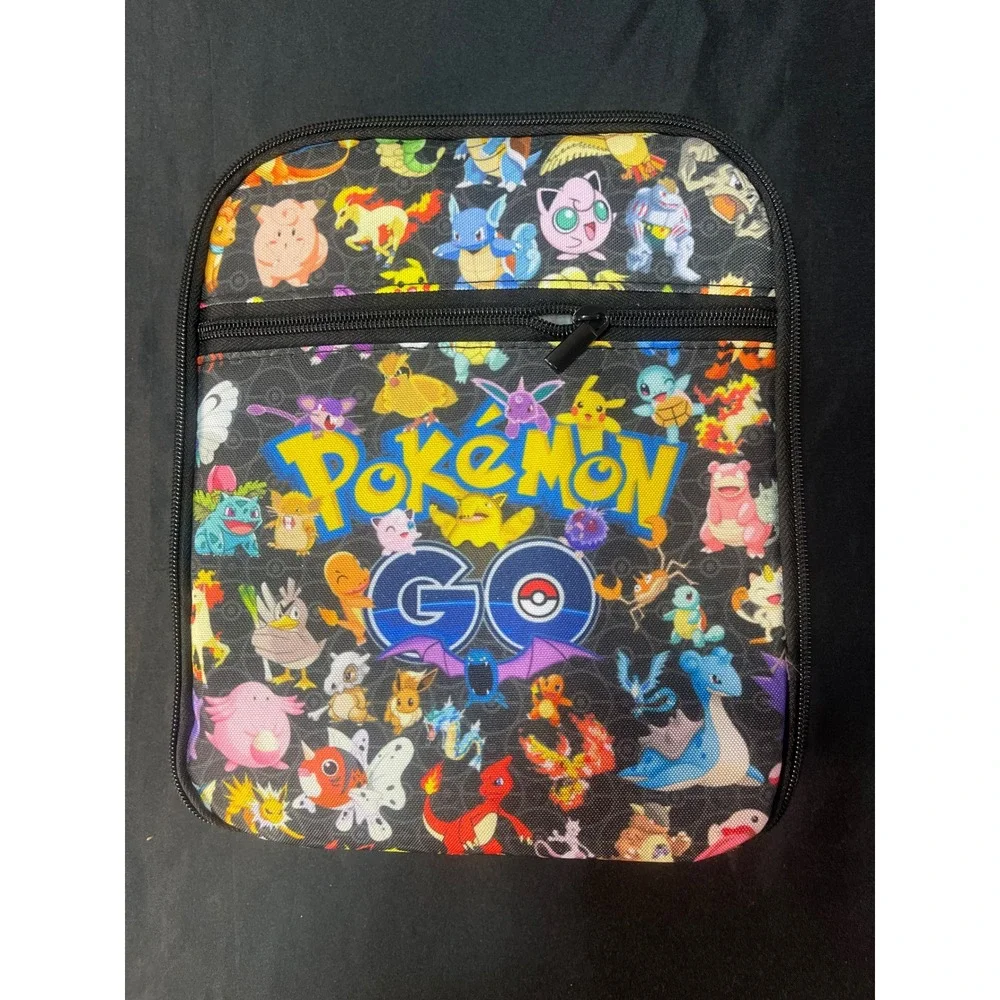 Pokemon GO Backpack All Over Print Pikachu Charizard Nintendo Bag Black‎ Multi